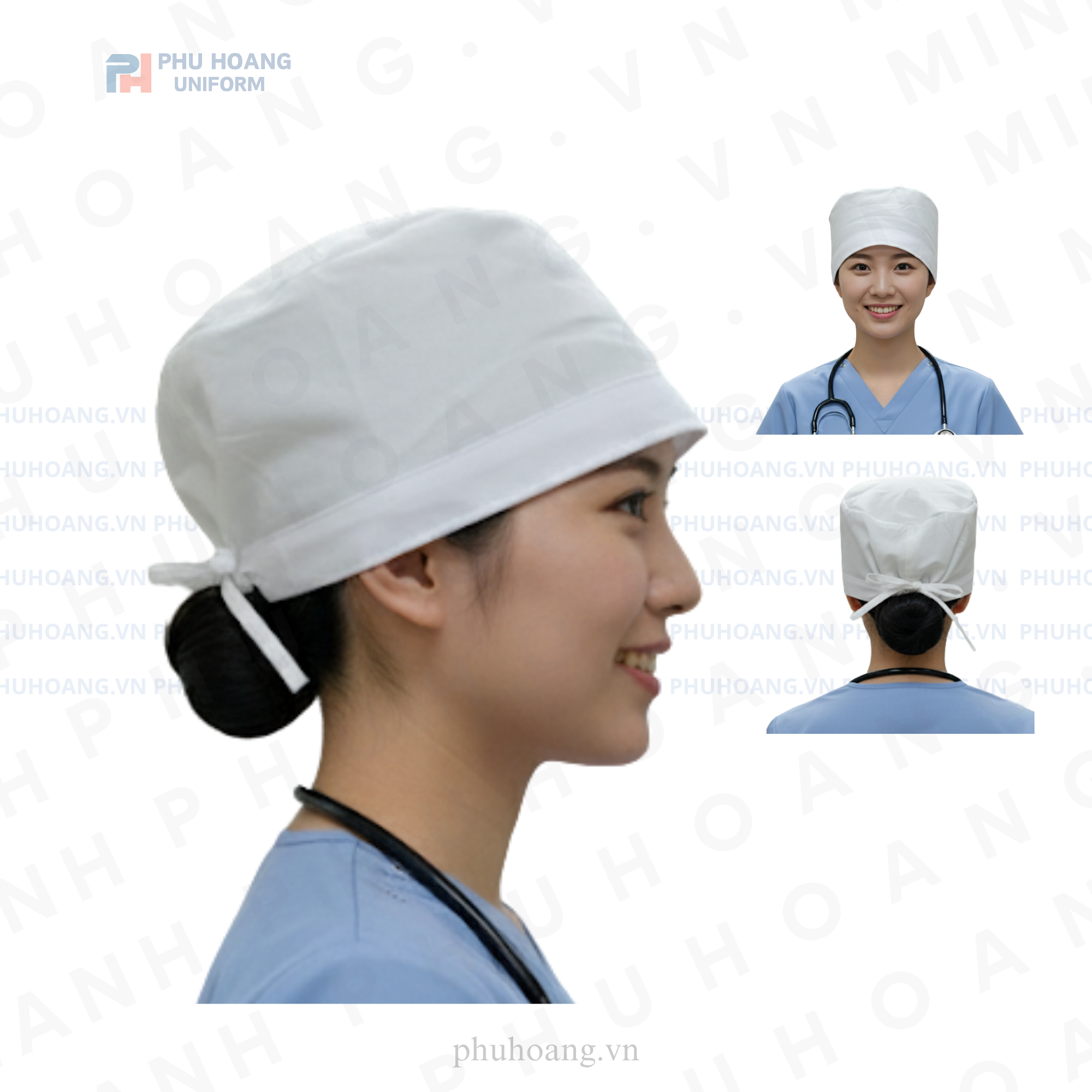 NÓN BÁC SĨ DÂY CỘT MAY SẴN Nón bác sĩ