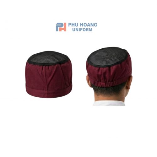 NÓN BẾP ĐỎ ĐÔ CHÓP LƯỚI CHUN SAU