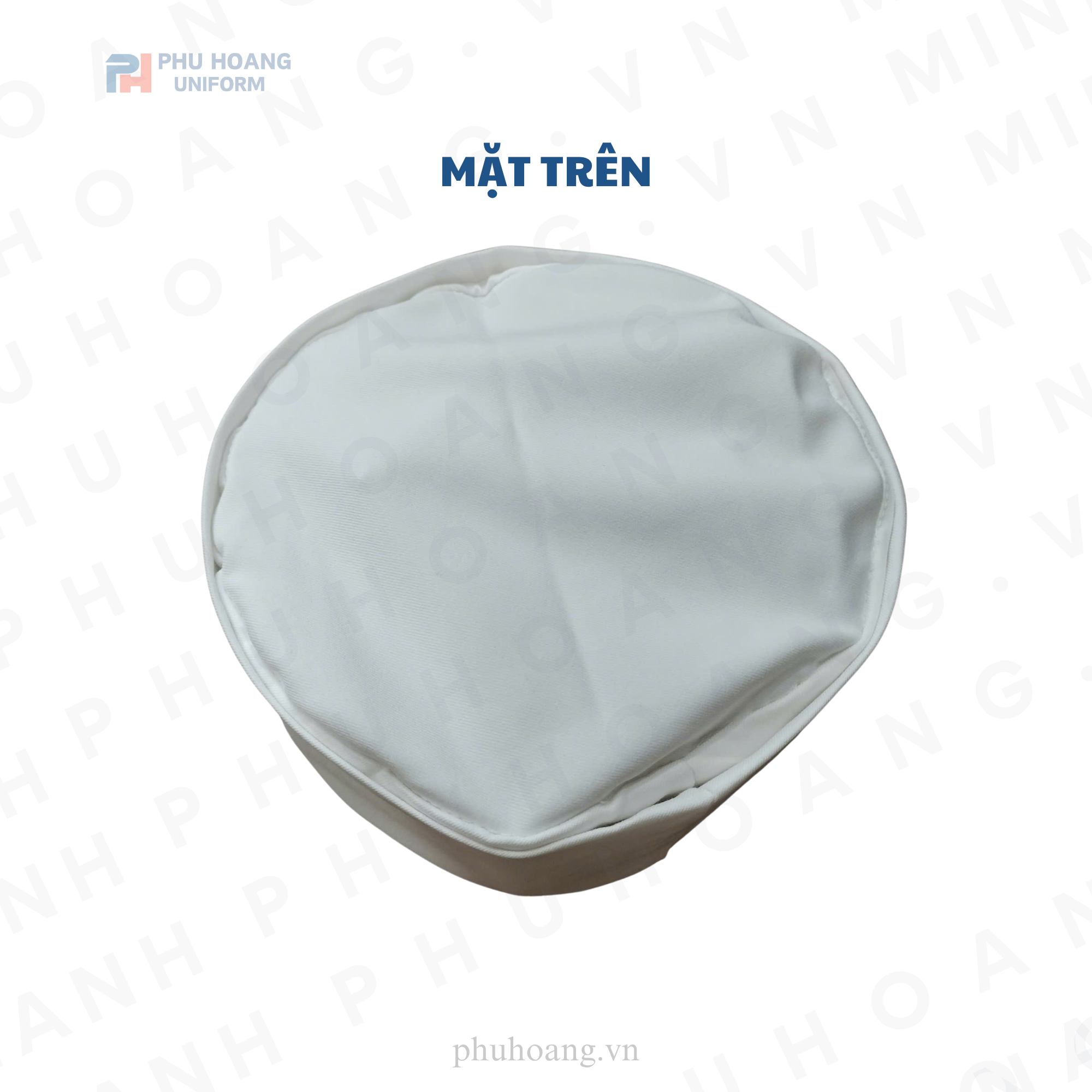 NÓN BẾP NHẬT CHÓP VẢI GẤP TRẮNG TINH Nón bếp