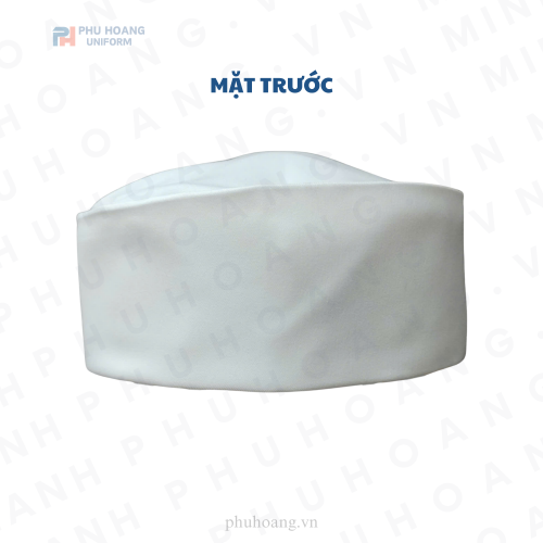 NÓN BẾP NHẬT CHÓP VẢI GẤP TRẮNG TINH (4)