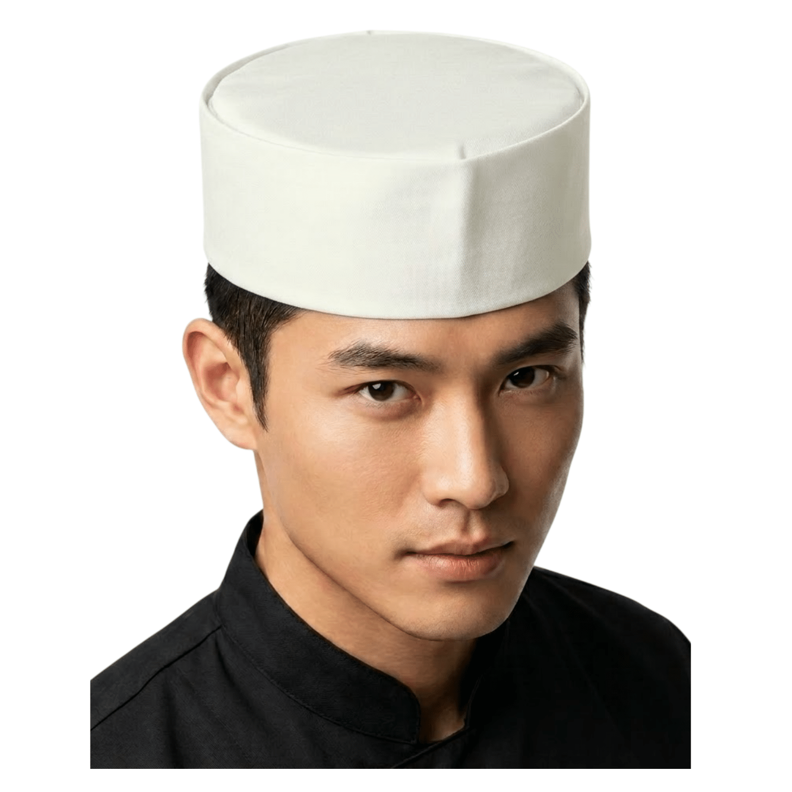 non-bep-nhat-chop-vai-gap-trang-tinh Nón Bếp Nhật Chóp Vải Gấp Trắng Tinh