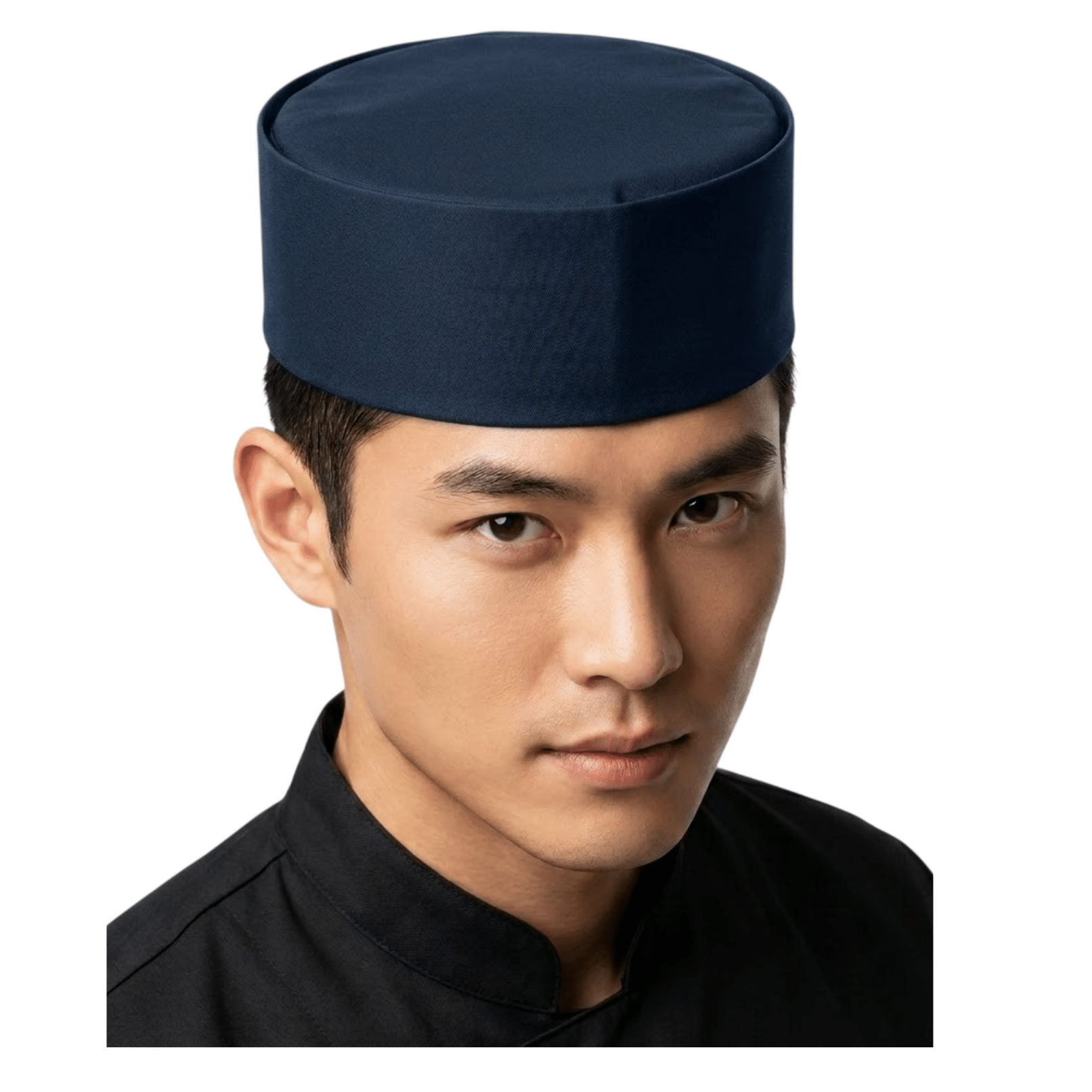 non-bep-nhat-chop-vai-gap-xanh-den Nón Bếp Nhật Chóp Vải Gấp Xanh Đen
