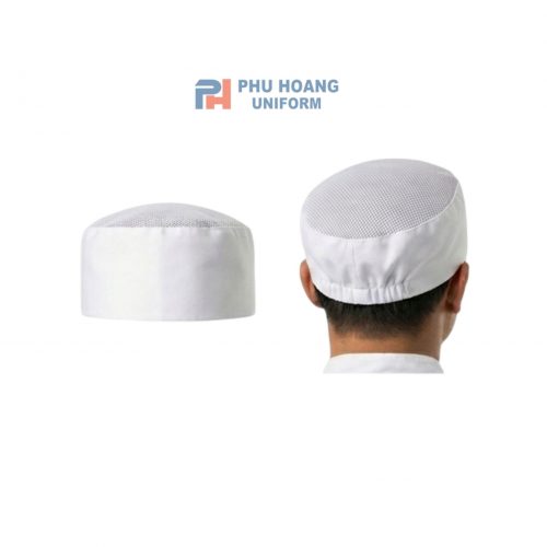 NÓN BẾP TRẮNG CHUN SAU CHÓP LƯỚI