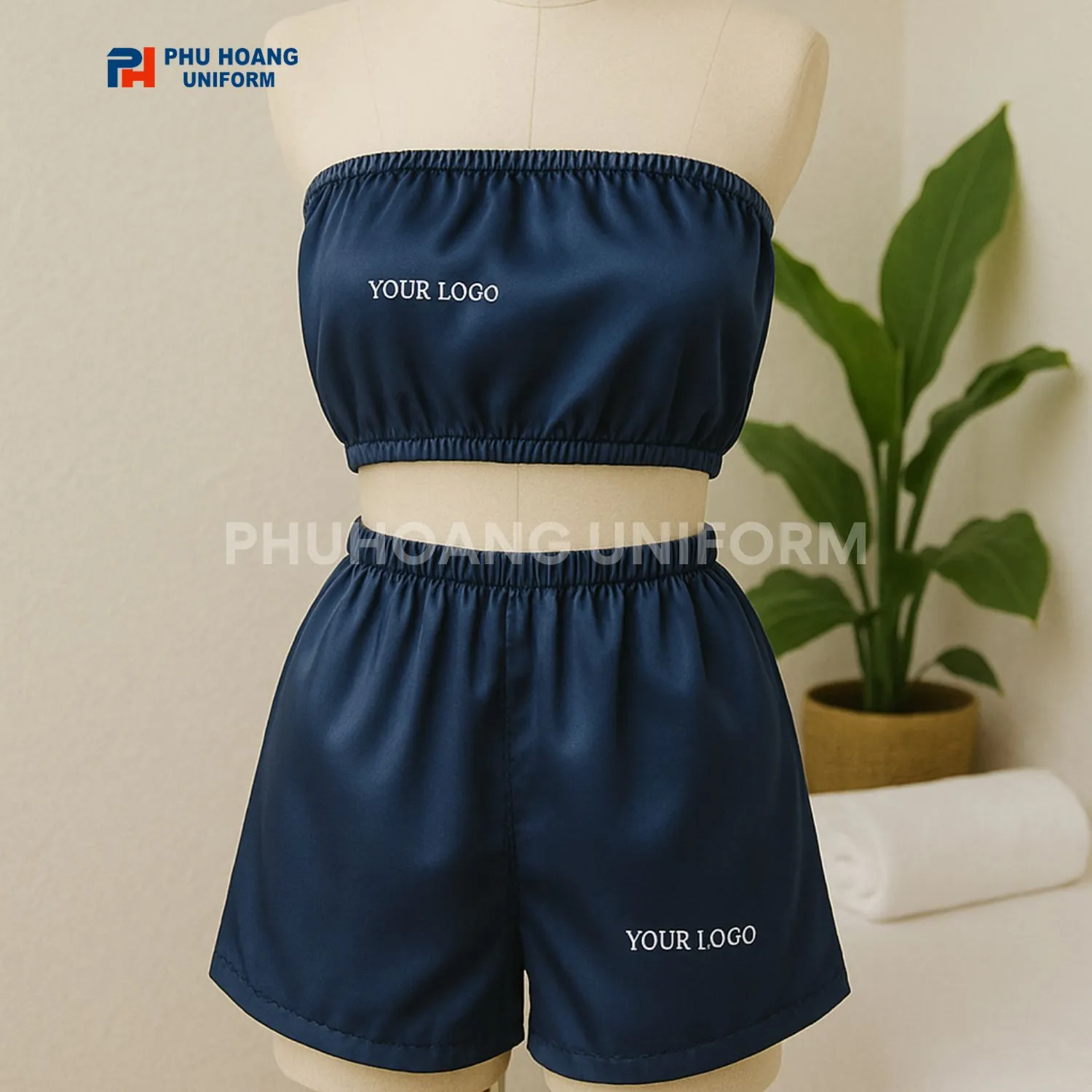 BỘ ĐỒ SPA CHO KHÁCH 048 Bộ đồ spa cho khách