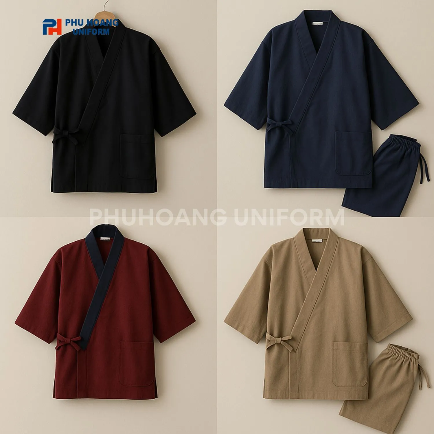 ĐỒNG PHỤC ÁO BẾP YUKATA ÁO BẾP NHẬT