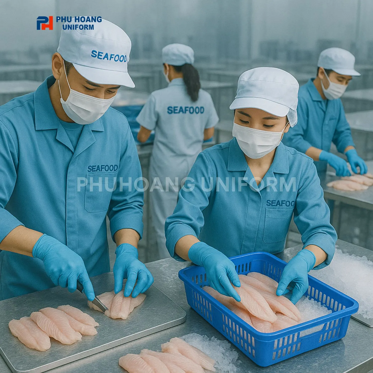 ĐỒNG PHỤC THỦY SẢN 0386 Đồng phục thủy sản