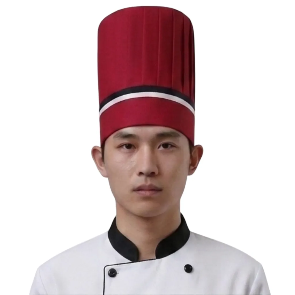 non-bep-truong-mau-do-do Nón Bếp Trưởng Màu Đỏ Đô