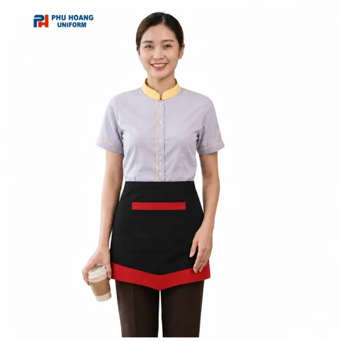 TẠP DỀ CỘT NGANG ĐEN VIỀN ĐỎ LINE V