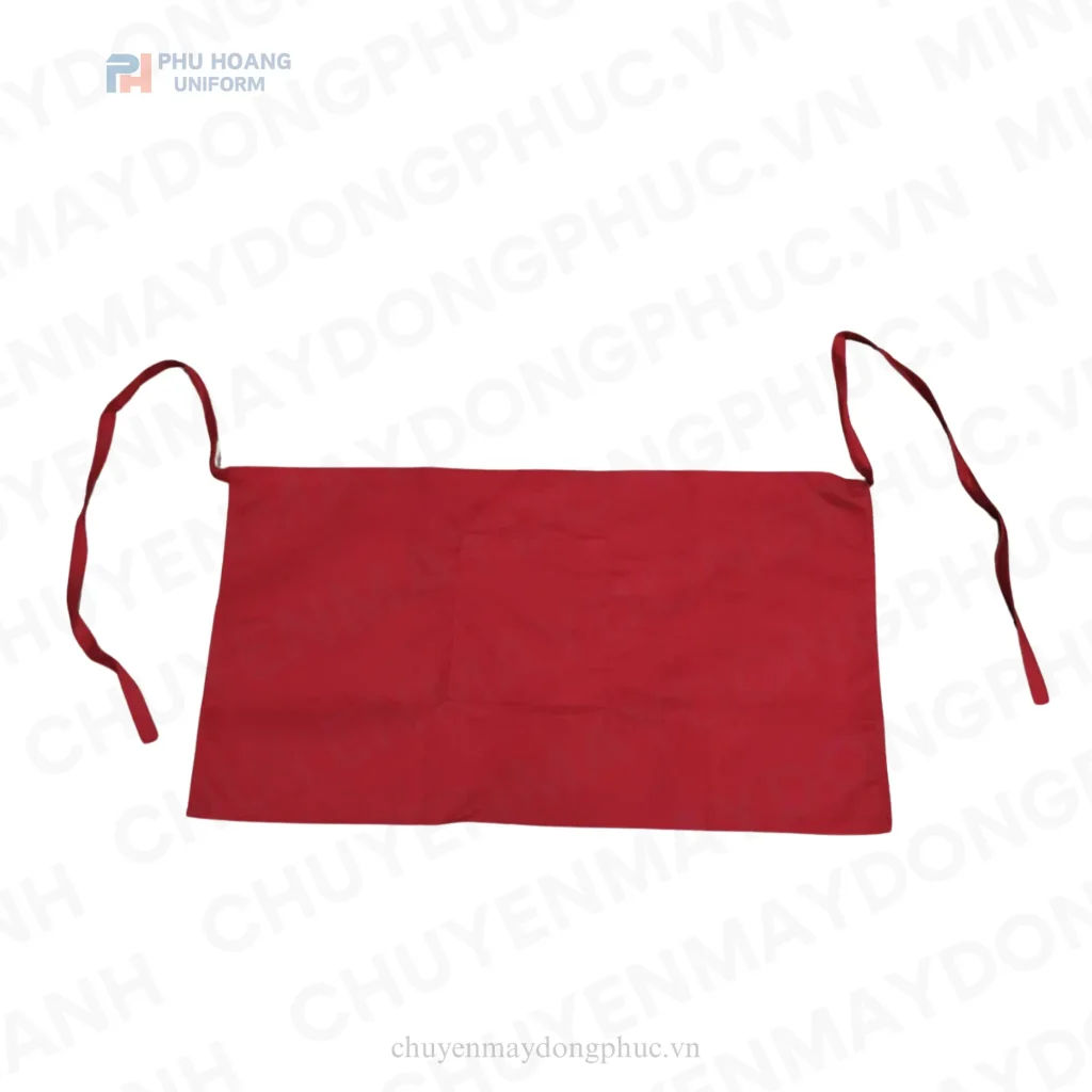 TẠP DỀ CỘT NGANG MÀU ĐỎ 1 TÚI Tạp dề cột ngang