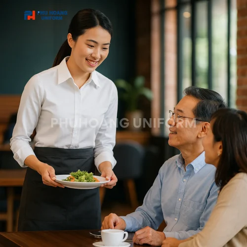 Tạp dề cột ngang