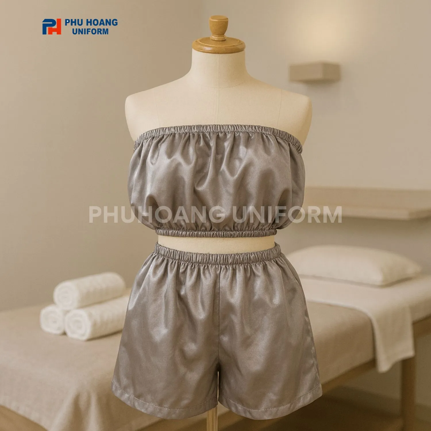 BỘ ĐỒ QUÂY SPA CHO KHÁCH (3) Bộ đồ spa cho khách