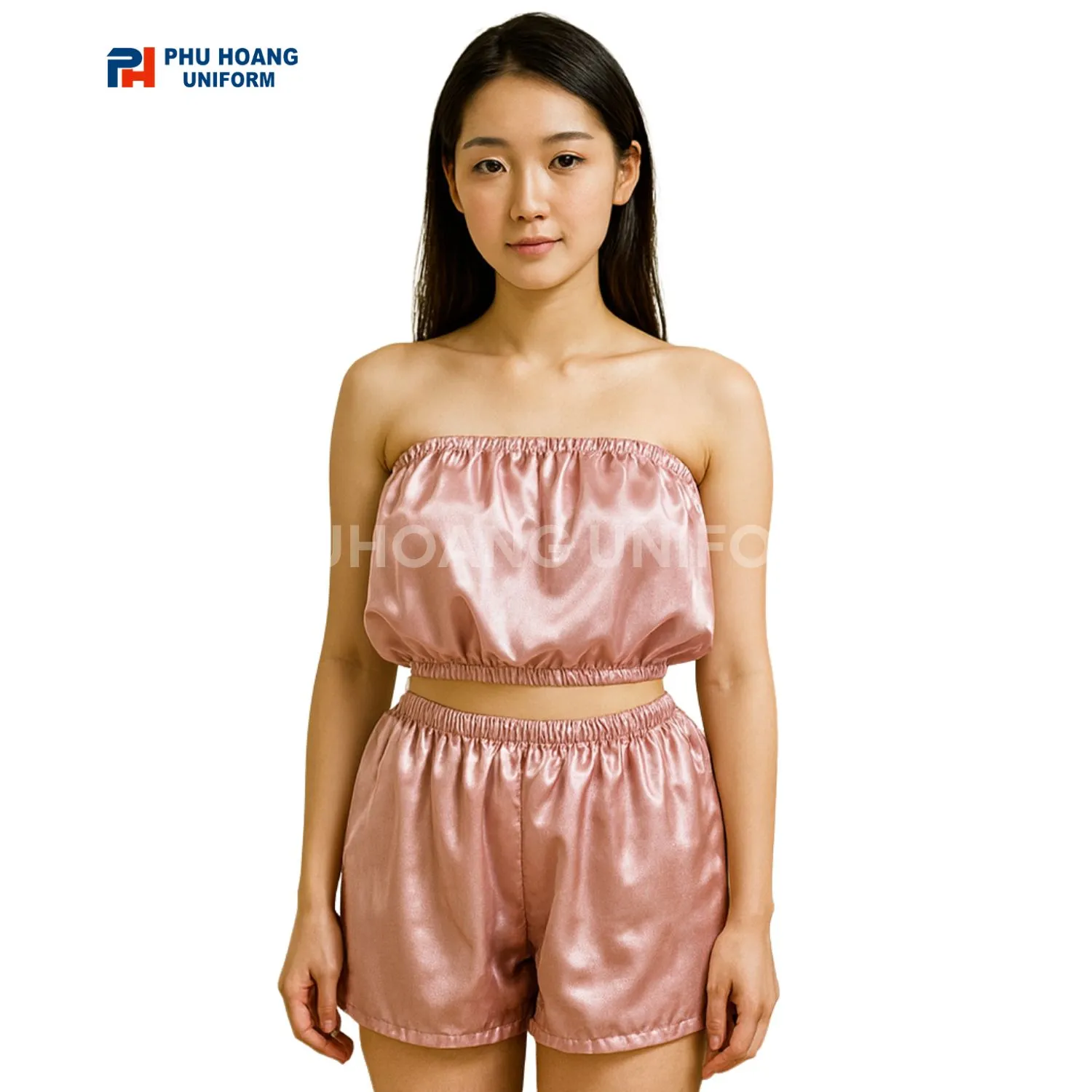 BỘ ĐỒ QUÂY SPA CHO KHÁCH NÚT BÓP SAU Bộ đồ spa cho khách