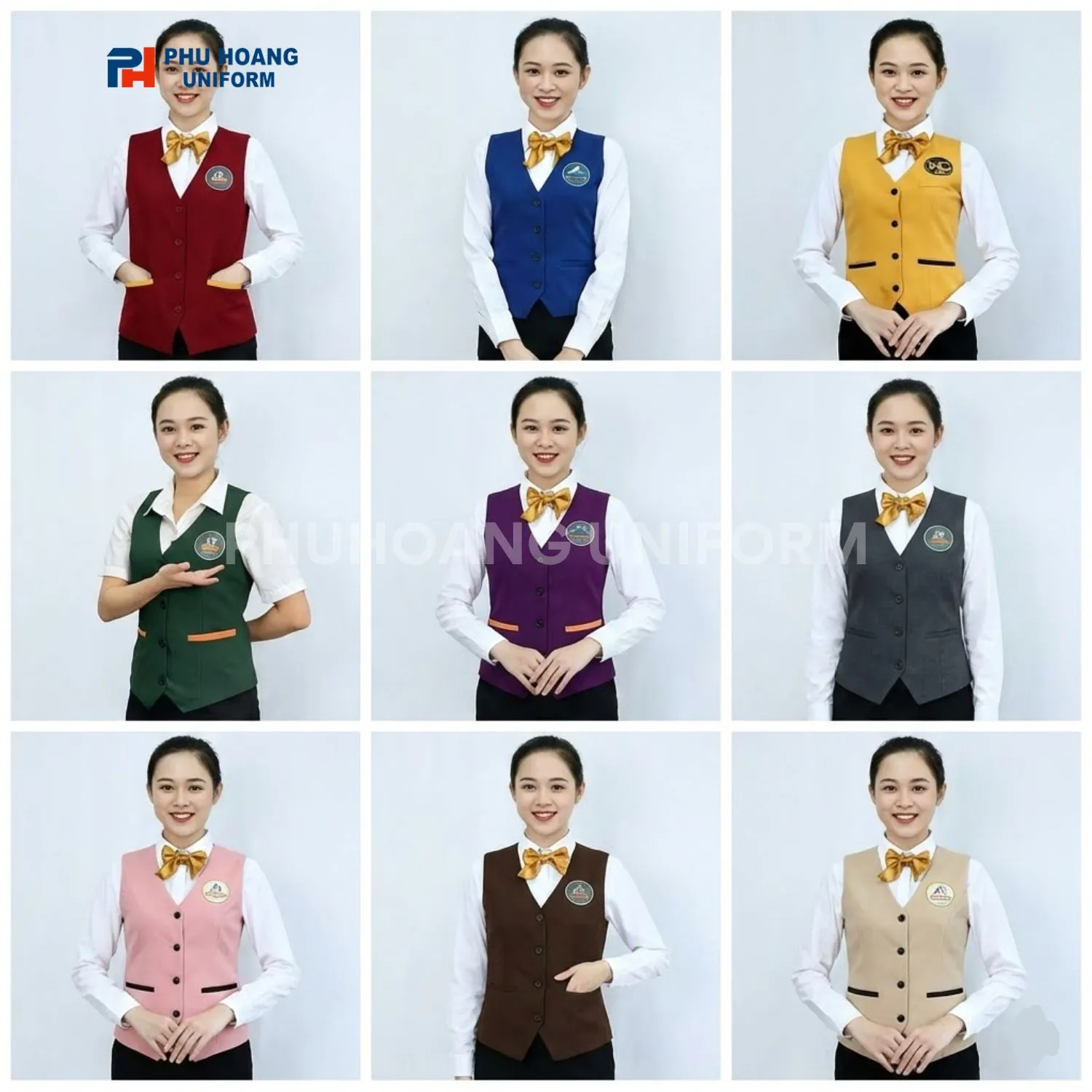 Áo gile phục vụ