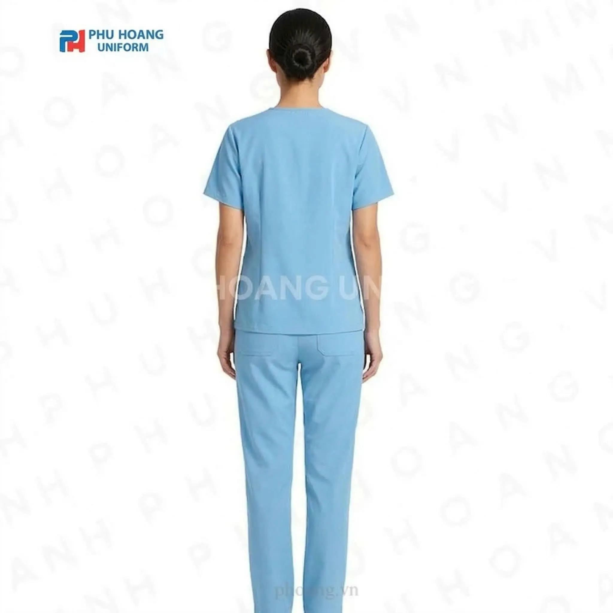 BỘ SPA CỔ TIM MÀU XANH NHẠT Bộ spa cổ tim