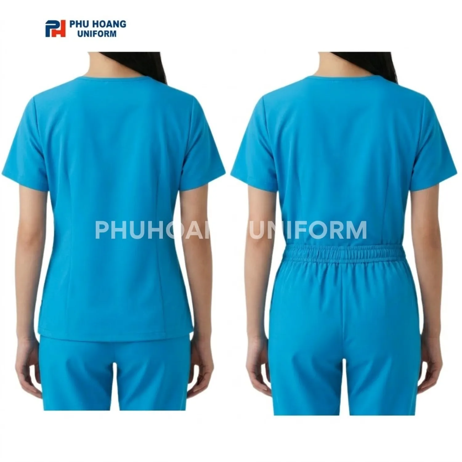 BỘ SPA CỔ TIM MÀU XANH SÁNG Bộ spa cổ tim