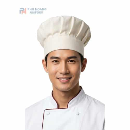 NÓN BẾP XẾP LY CHUN SAU MÀU KEM