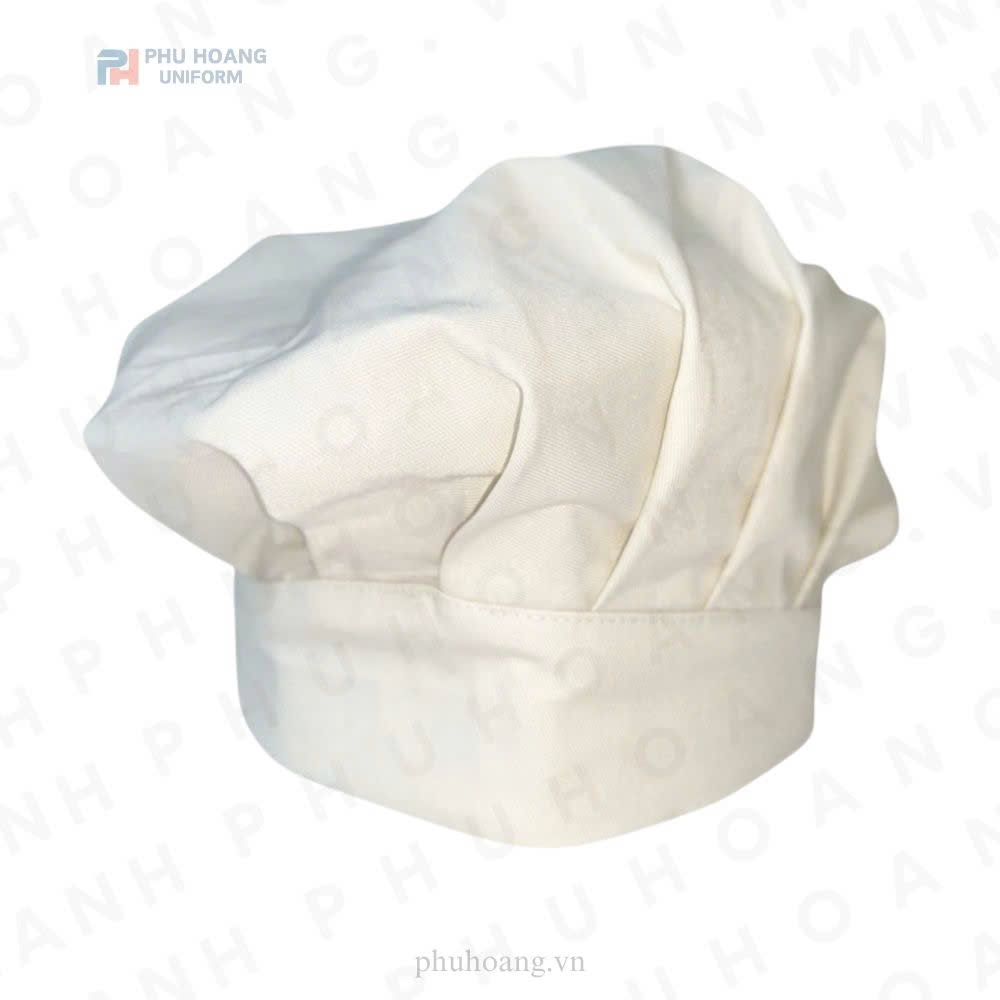 NÓN BẾP XẾP LY MÀU KEM Nón bếp xếp ly