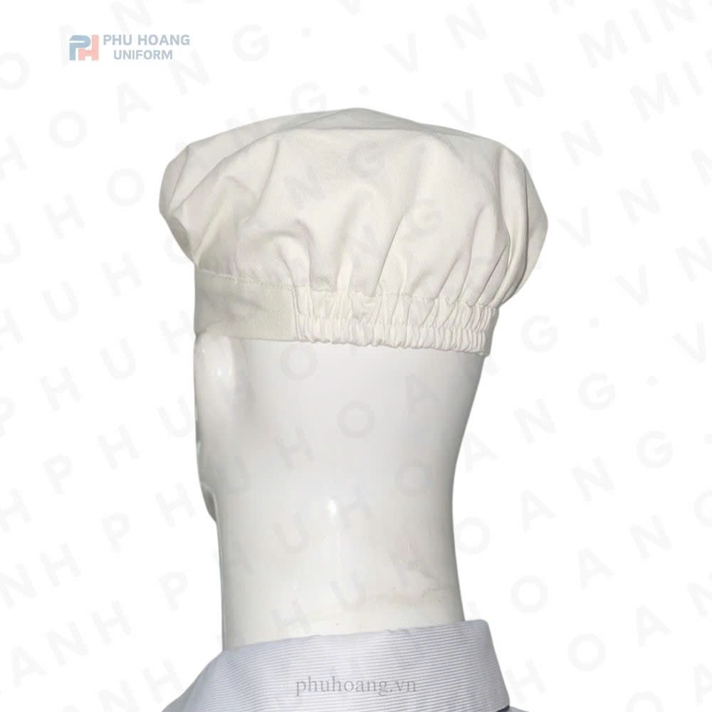 NÓN BẾP XẾP LY TRẮNG KEM (5) Nón bếp xếp ly