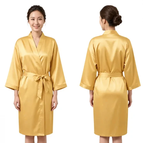 ÁO CHOÀNG SPA MÀU VÀNG