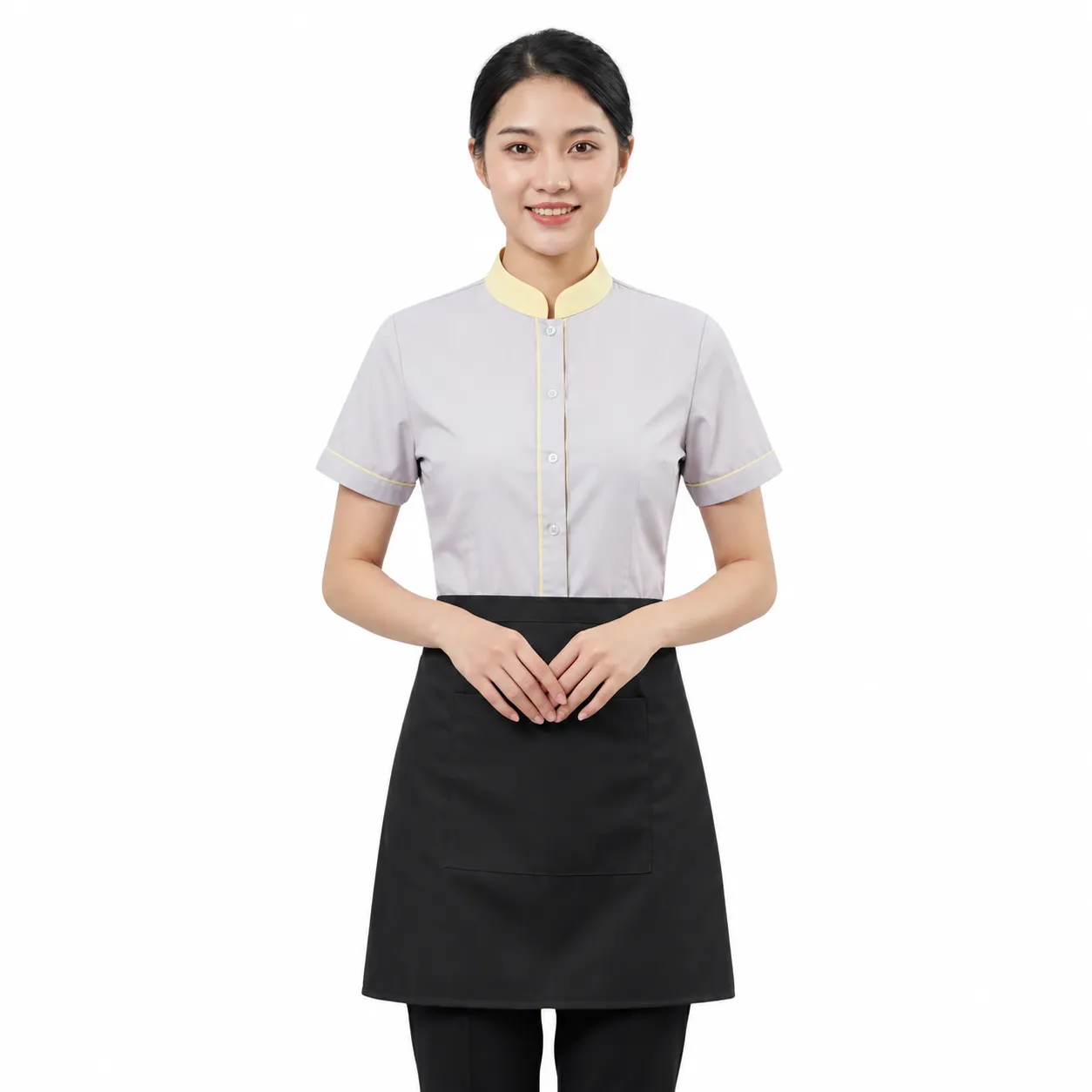 TẠP DỀ CỘT NGANG MÀU ĐEN 40CM (3) Tạp dề cột ngang