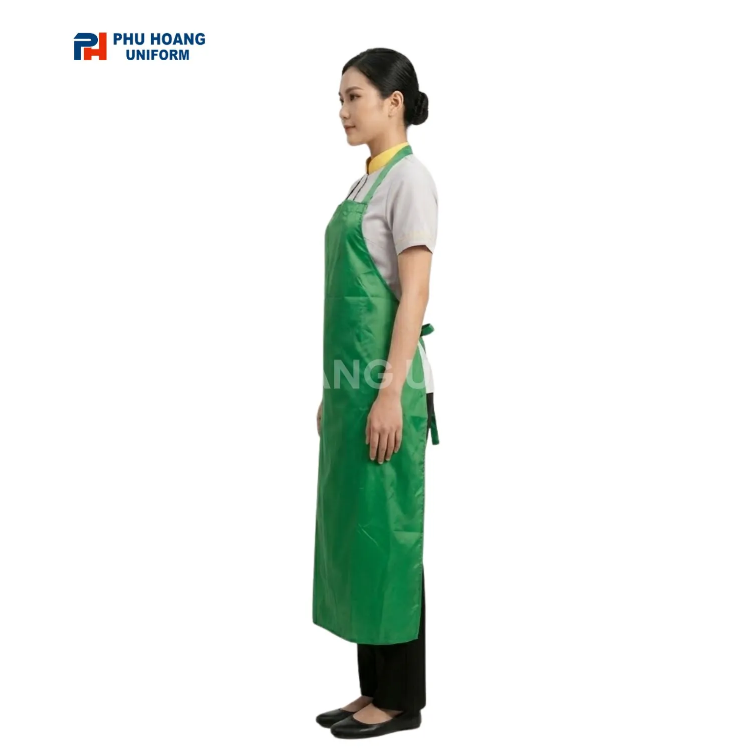 TẠP DỀ NILON CHỐNG THẤM NƯỚC MÀU XANH LÁ Tạp dề chống thấm nước