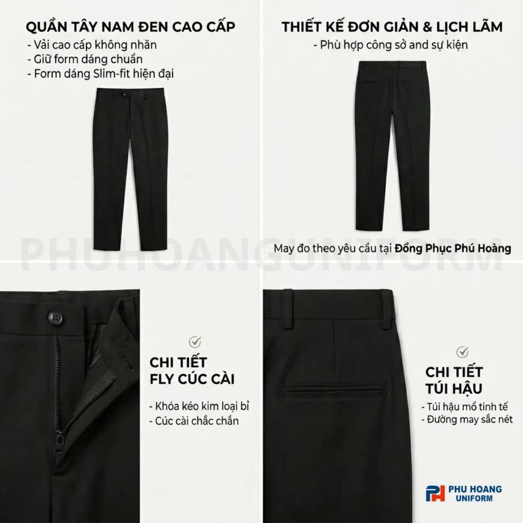 Giới thiệu quần tây đen nam