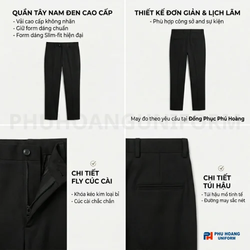 Giới thiệu quần tây đen nam