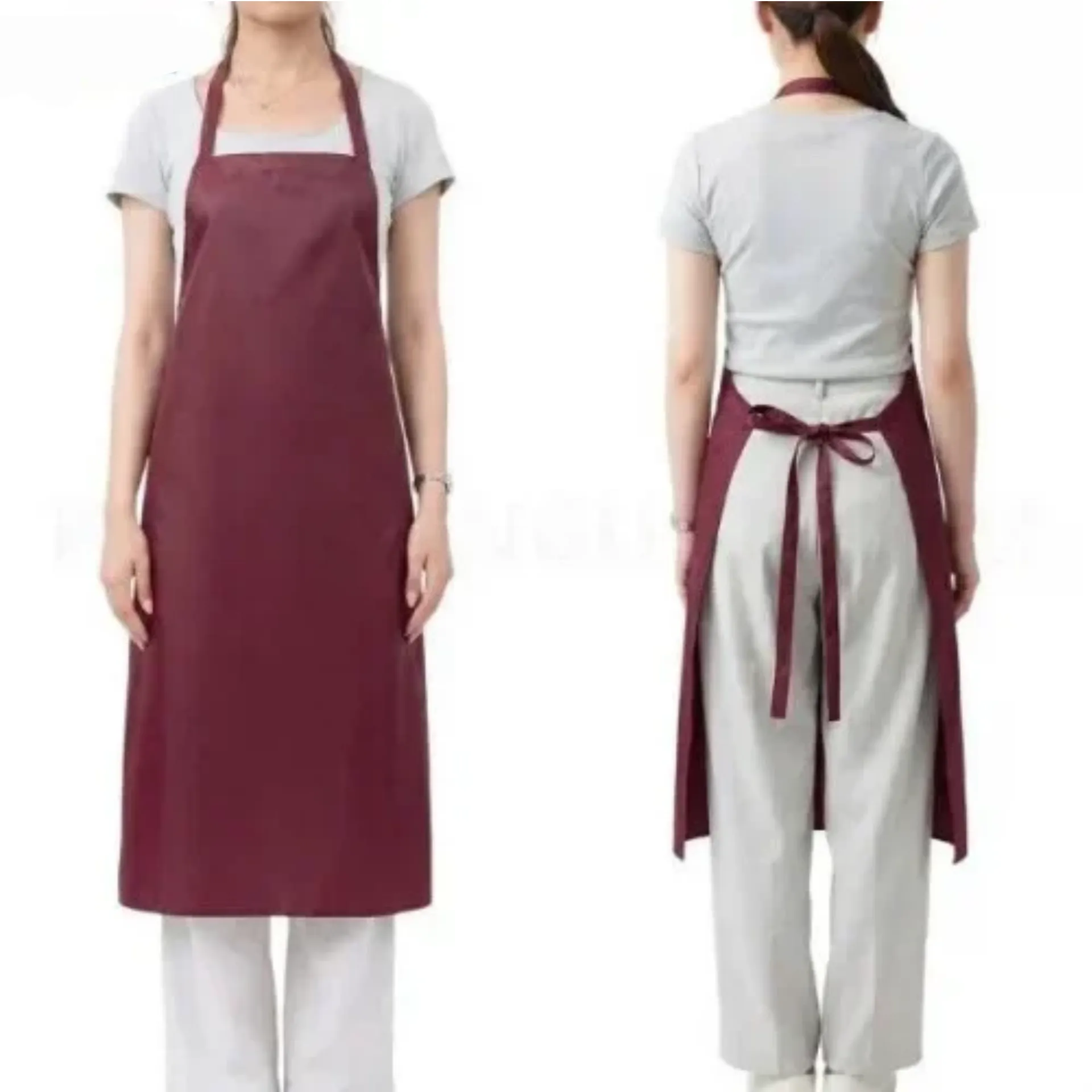 tap-de-nilon-mau-do-do(7) Tạp dề nilon