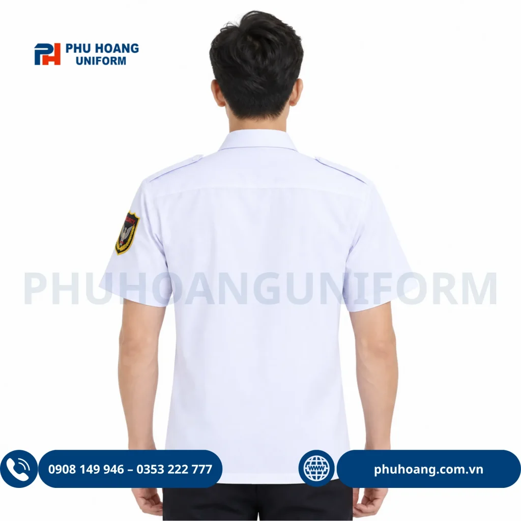 Áo Bảo Vệ Tay Ngắn Trắng Áo Bảo Vệ Tay Ngắn Trắng