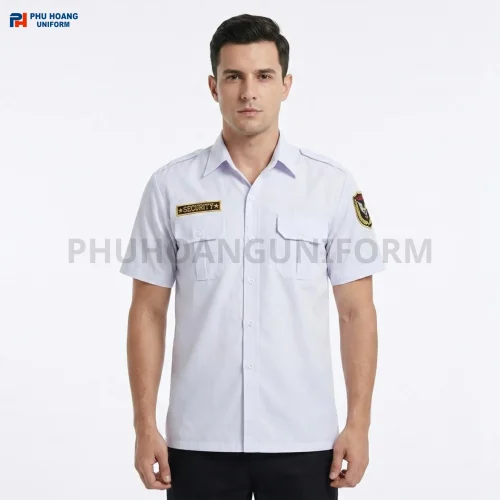 Áo Bảo Vệ Tay Ngắn Trắng
