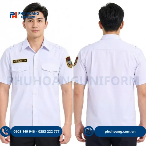 Áo Bảo Vệ Tay Ngắn Trắng