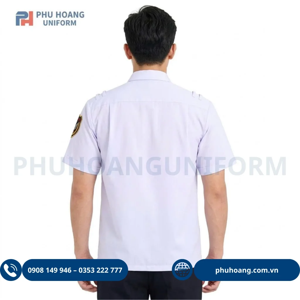 Áo Bảo Vệ Tay Ngắn Trắng Áo Bảo Vệ Tay Ngắn Trắng