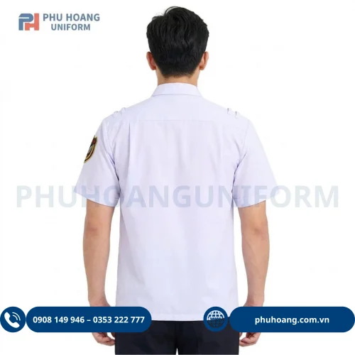 Áo Bảo Vệ Tay Ngắn Trắng
