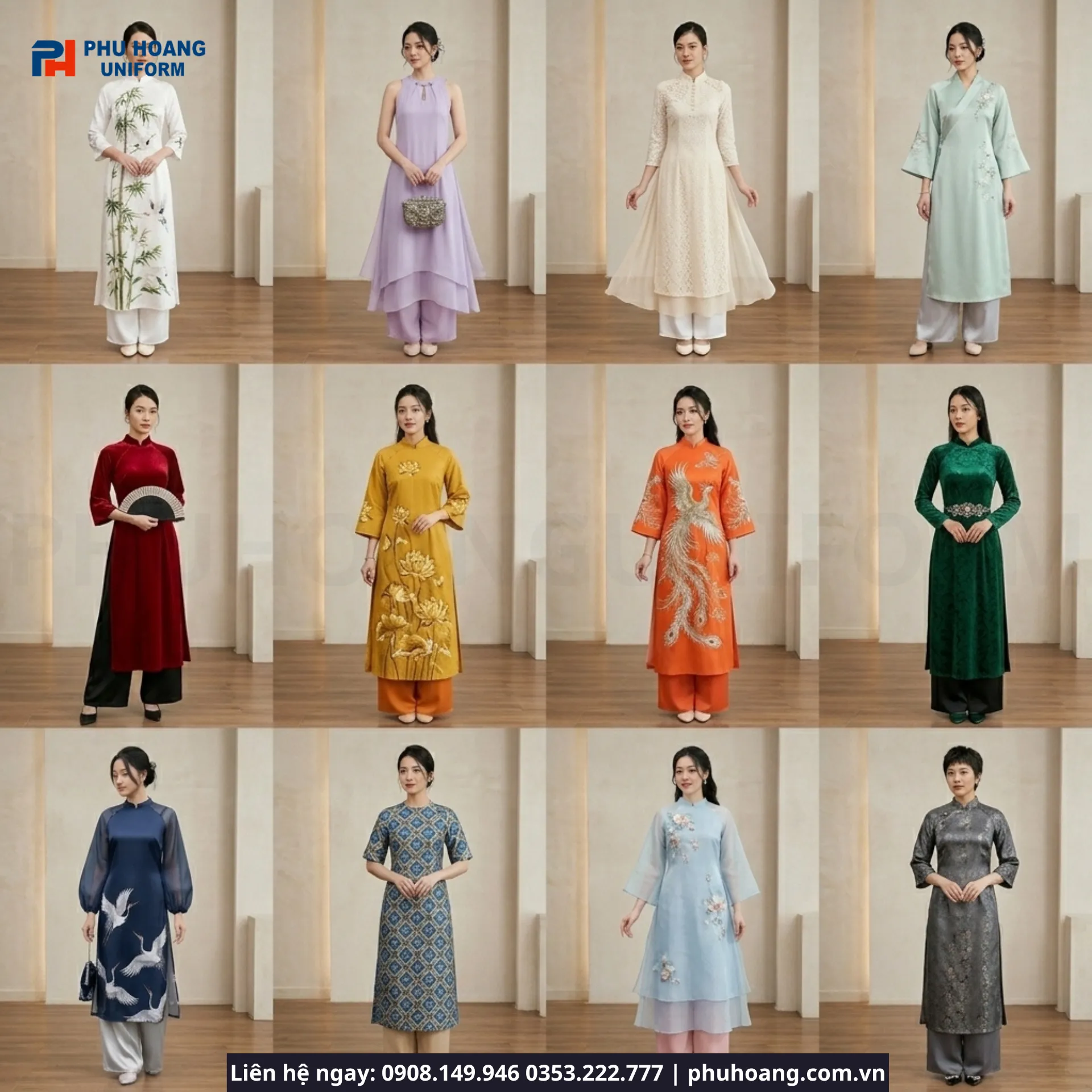 Áo Dài Cách Tân Phục Vụ – Chọn Mẫu Đẹp, Chuyên Nghiệp 2026