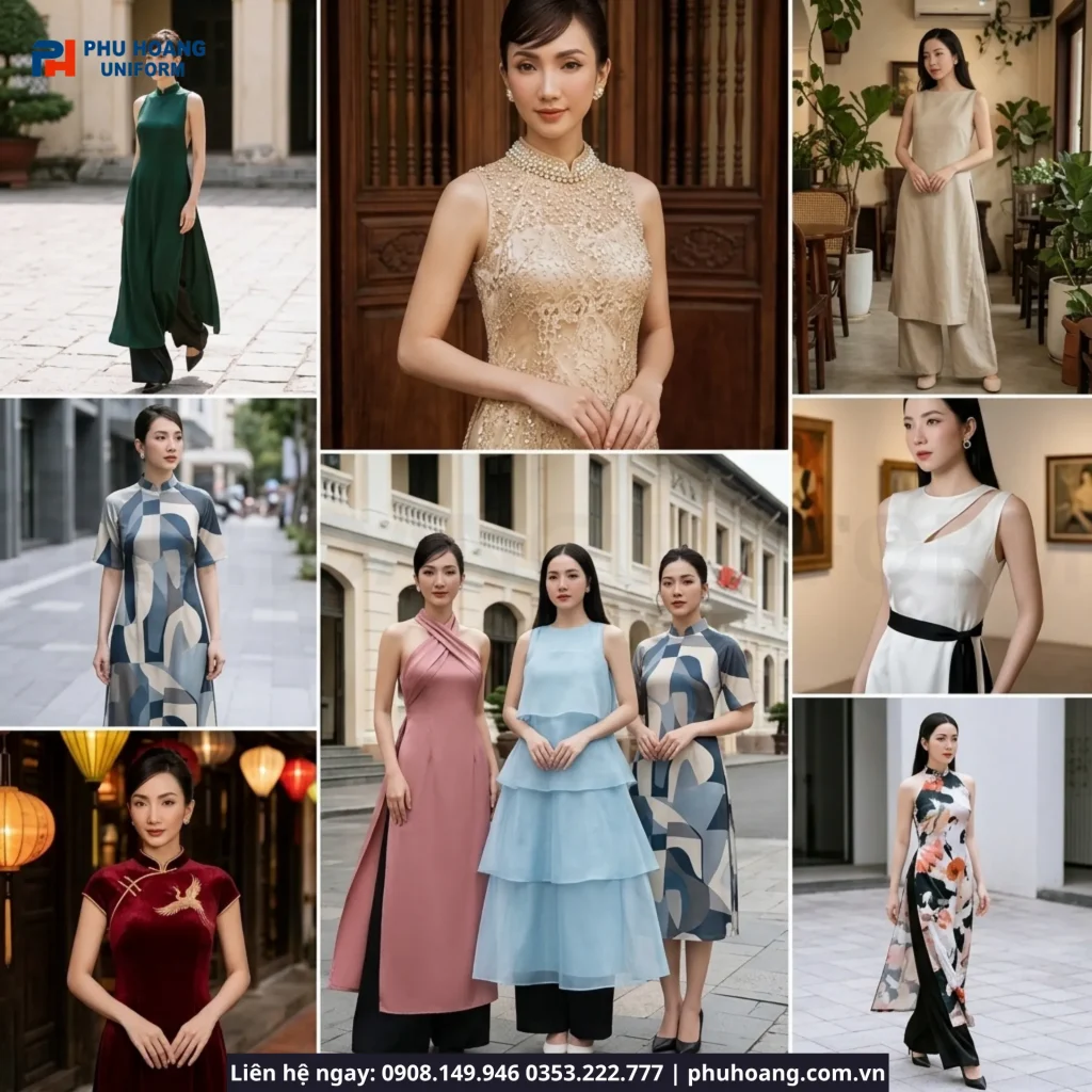 Áo Dài Cách Tân Phục Vụ – Chọn Mẫu Đẹp, Chuyên Nghiệp 2026