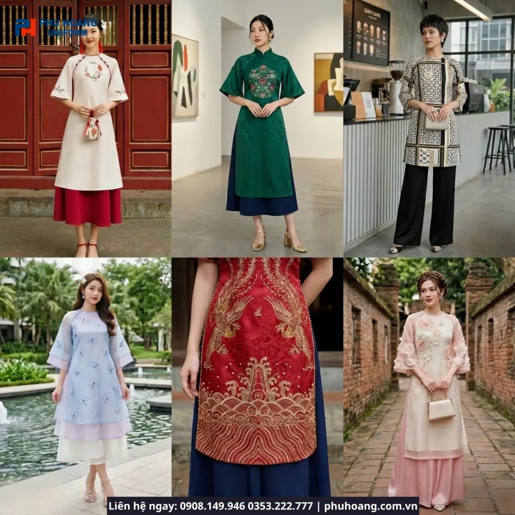 Áo Dài Cách Tân Phục Vụ – Chọn Mẫu Đẹp, Chuyên Nghiệp 2026