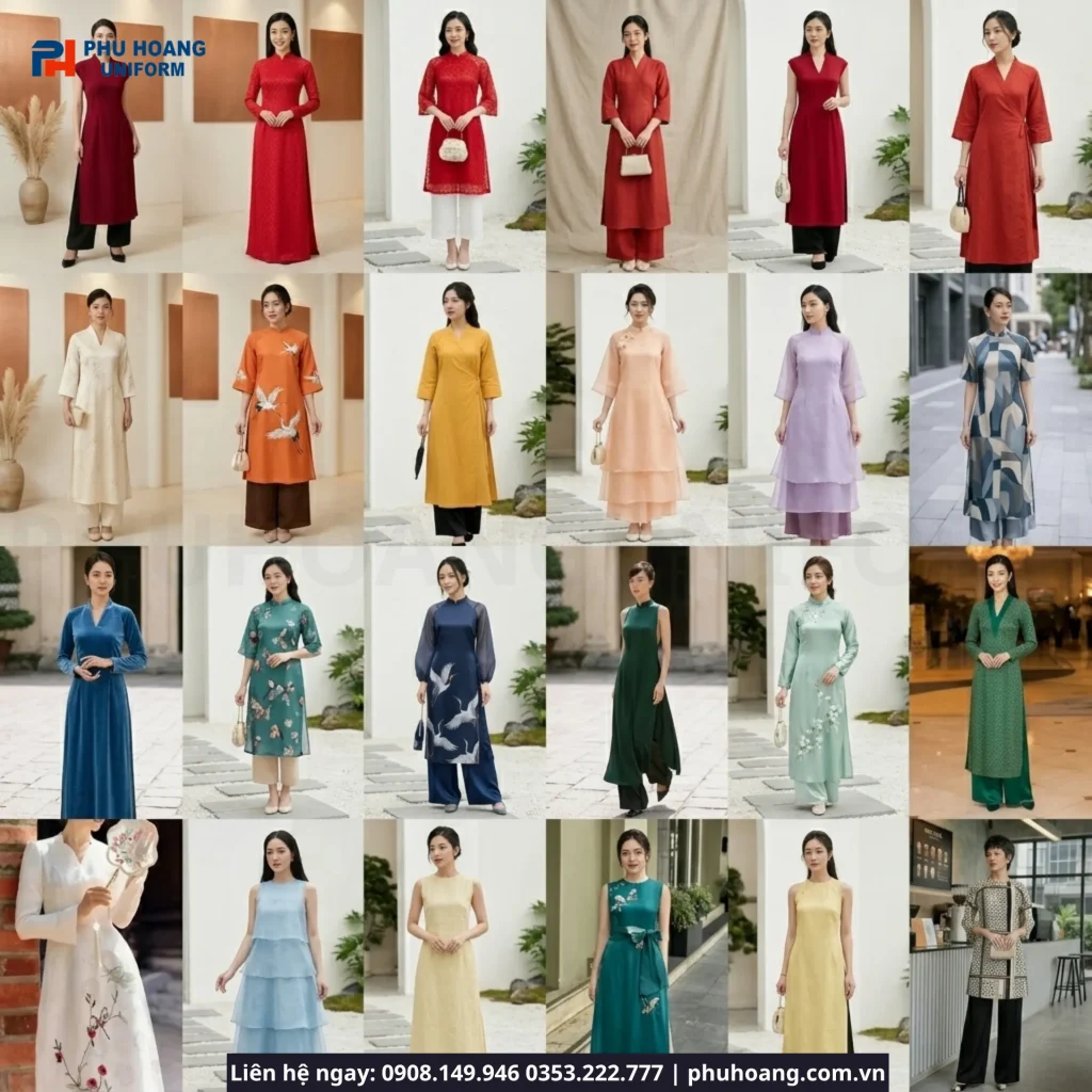Áo Dài Cách Tân Phục Vụ – Chọn Mẫu Đẹp, Chuyên Nghiệp 2026