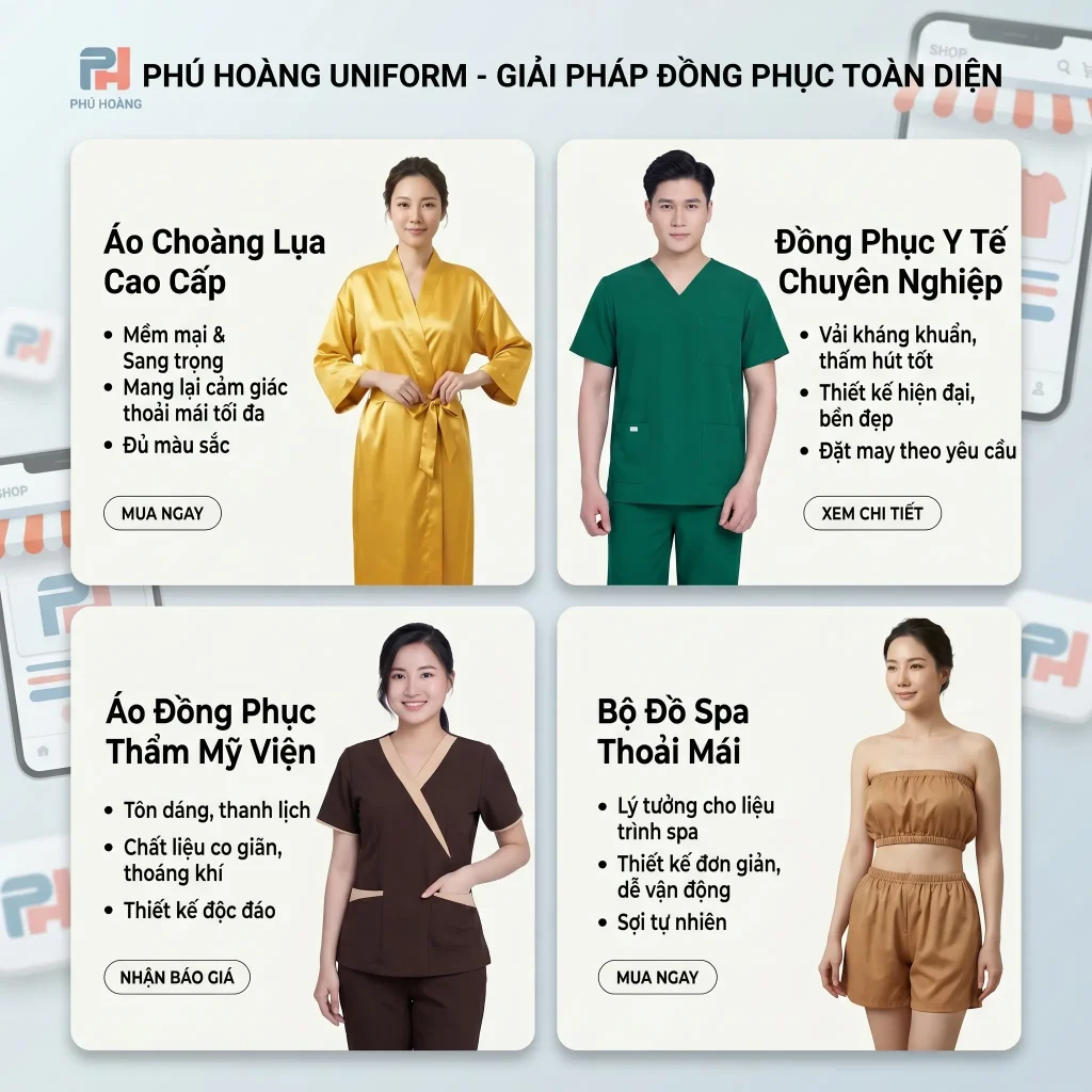 Xu Hướng Đồng Phục Spa Nổi Bật Nhất 2026