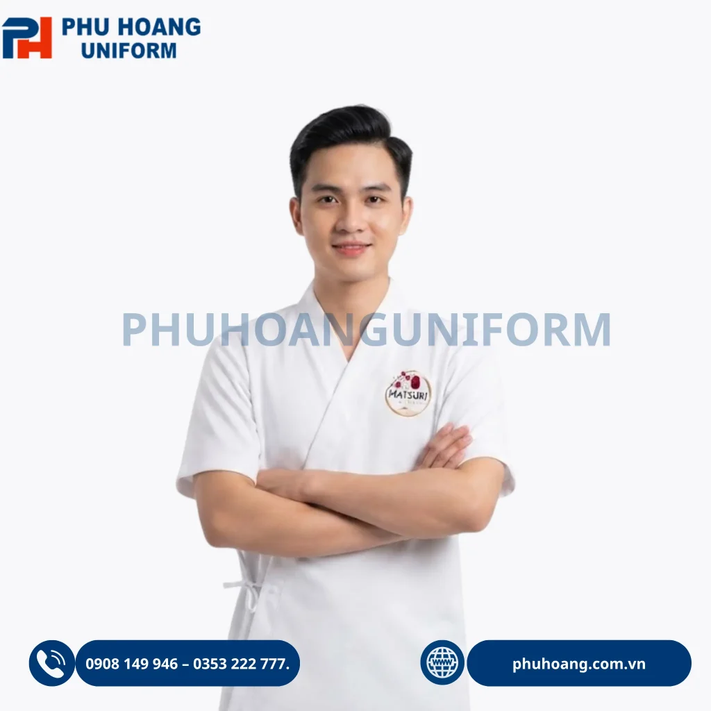 Áo bếp đặt may theo yêu cầu số lượng lớn Áo bếp đặt may theo yêu cầu số lượng lớn, thiết kế chuyên nghiệp, phù hợp đầu bếp nhà hàng, khách sạn, quán ăn và bếp công nghiệp. Nhận may áo bếp theo yêu cầu.
