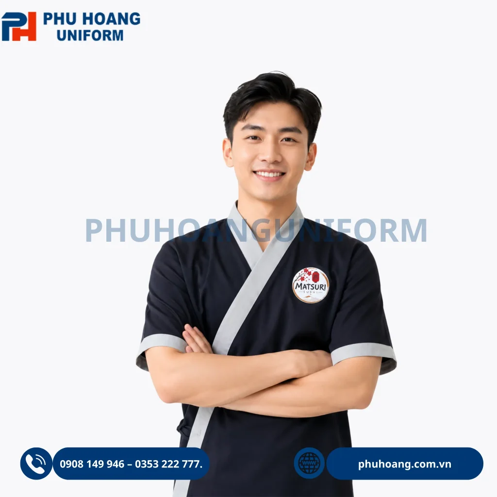 Áo bếp đặt may theo yêu cầu số lượng lớn Áo bếp đặt may theo yêu cầu số lượng lớn, thiết kế chuyên nghiệp, phù hợp đầu bếp nhà hàng, khách sạn, quán ăn và bếp công nghiệp. Nhận may áo bếp theo yêu cầu.
