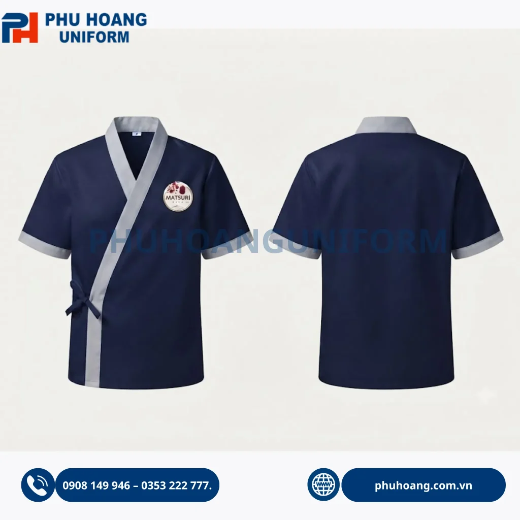 Áo bếp đặt may theo yêu cầu số lượng lớn Áo bếp đặt may theo yêu cầu số lượng lớn, thiết kế chuyên nghiệp, phù hợp đầu bếp nhà hàng, khách sạn, quán ăn và bếp công nghiệp. Nhận may áo bếp theo yêu cầu.