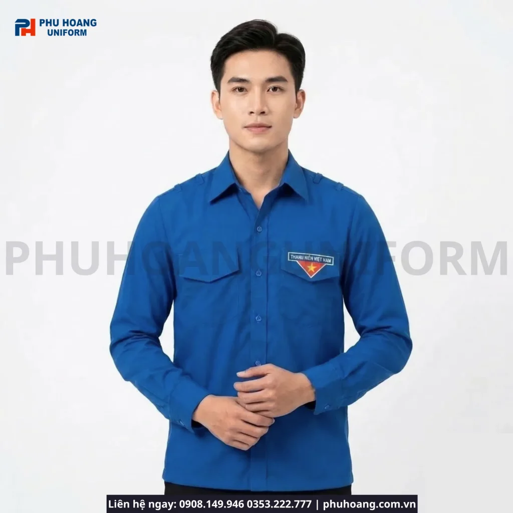 Áo Đoàn Thanh Niên Nam Tay Dài