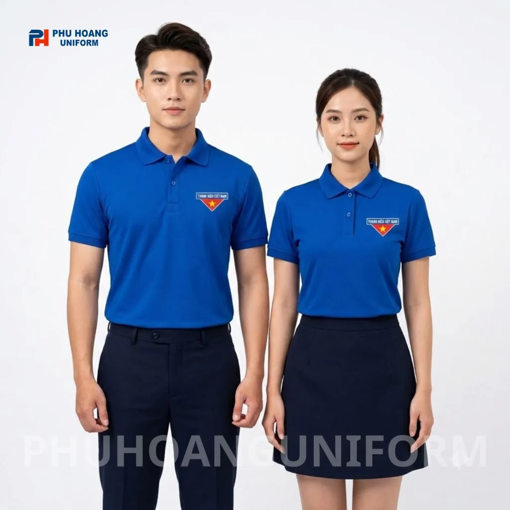 Áo Polo Đoàn Thanh Niên Tay Ngắn