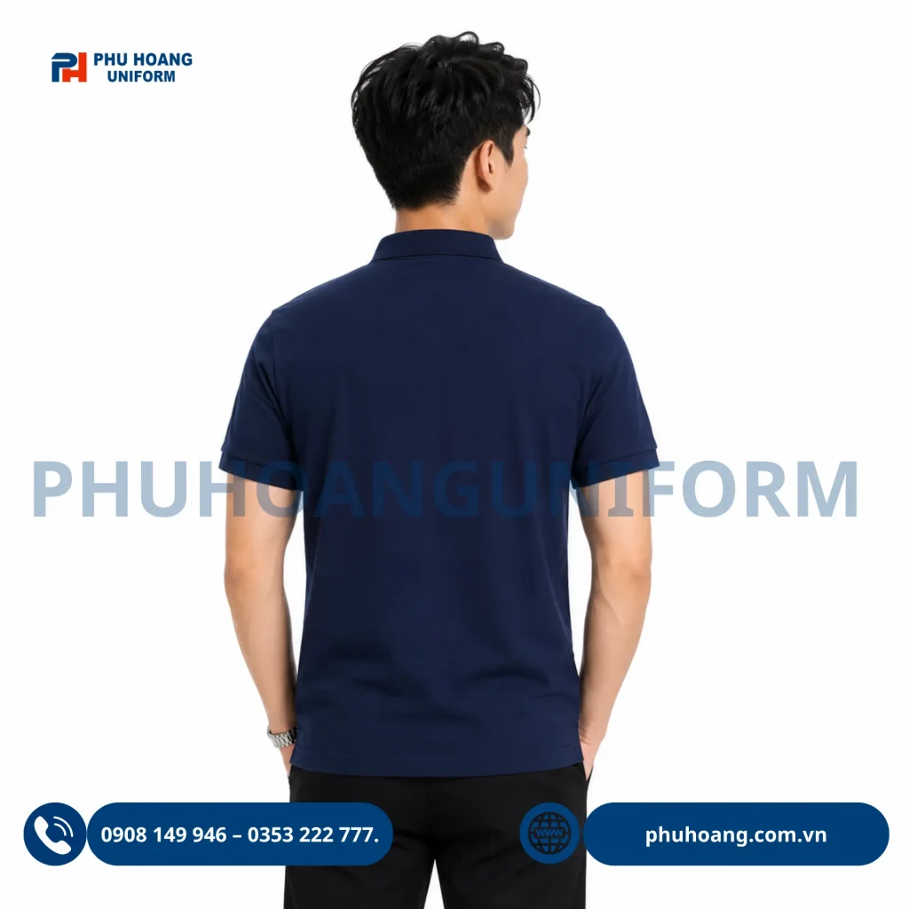 Đồng phục áo polo màu xanh navy cho doanh nghiệp Đồng phục áo polo đẹp màu xanh navy dành cho doanh nghiệp, thiết kế trẻ trung, lịch sự và chuyên nghiệp. Nhận may áo polo đồng phục theo yêu cầu, phù hợp nhân viên và đội nhóm.