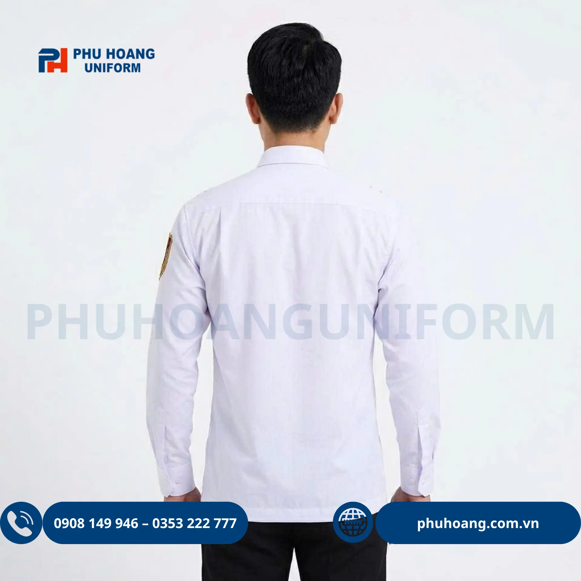 ao-bao-ve-tay-dai-mau-trang16 Áo bảo vệ tay dài màu trắng cao cấp, thiết kế chuẩn form, vải kate thun bền đẹp, thoáng mát. Sản phẩm chính hãng từ Phú Hoàng Uniform.