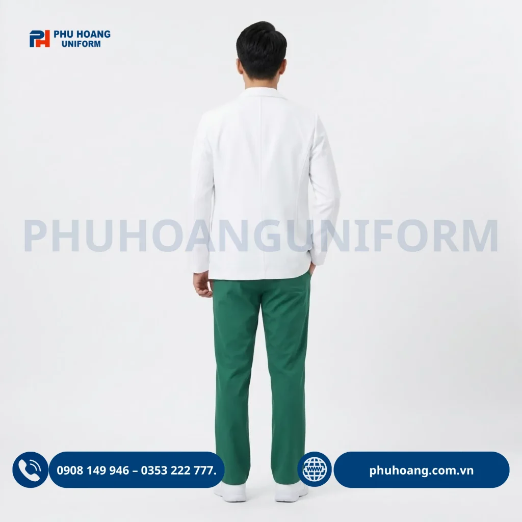 Áo blouse bác sĩ kiểu vest nam nữ màu trắng cao cấp, chuẩn form y tế từ xưởng may Phú Hoàng Uniform. Áo blouse bác sĩ kiểu vest nam nữ màu trắng cao cấp, chuẩn form y tế từ xưởng may Phú Hoàng Uniform.