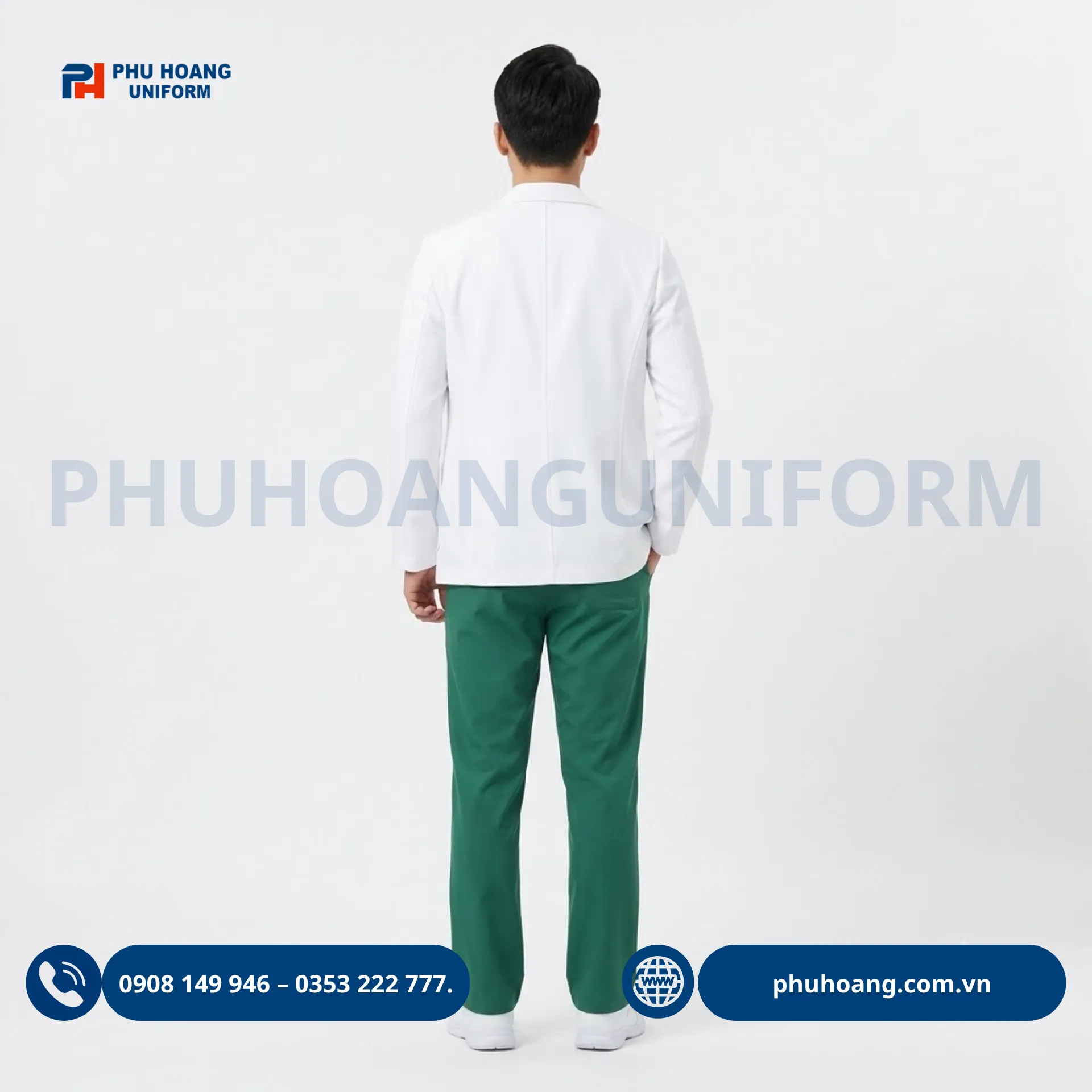 ao-blouse-bac-si-kieu-vest-nam-nu (2) Áo blouse bác sĩ kiểu vest nam nữ màu trắng cao cấp, chuẩn form y tế từ xưởng may Phú Hoàng Uniform.