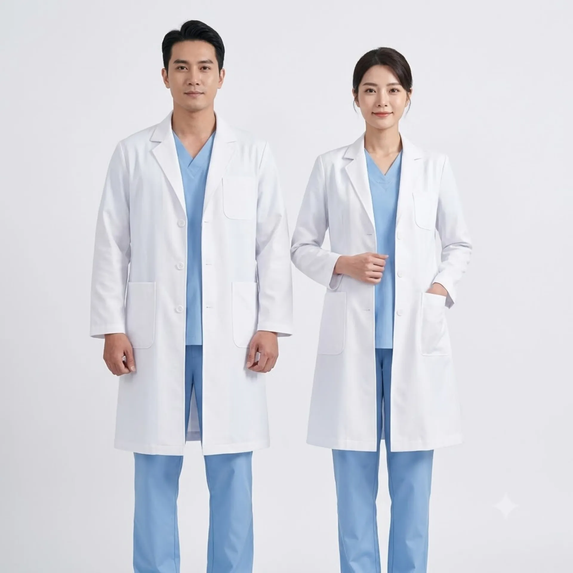 ao-blouse-bac-si-tay-dai (7) Áo blouse bác sĩ tay dài nam nữ màu trắng cao cấp Phú Hoàng Uniform
