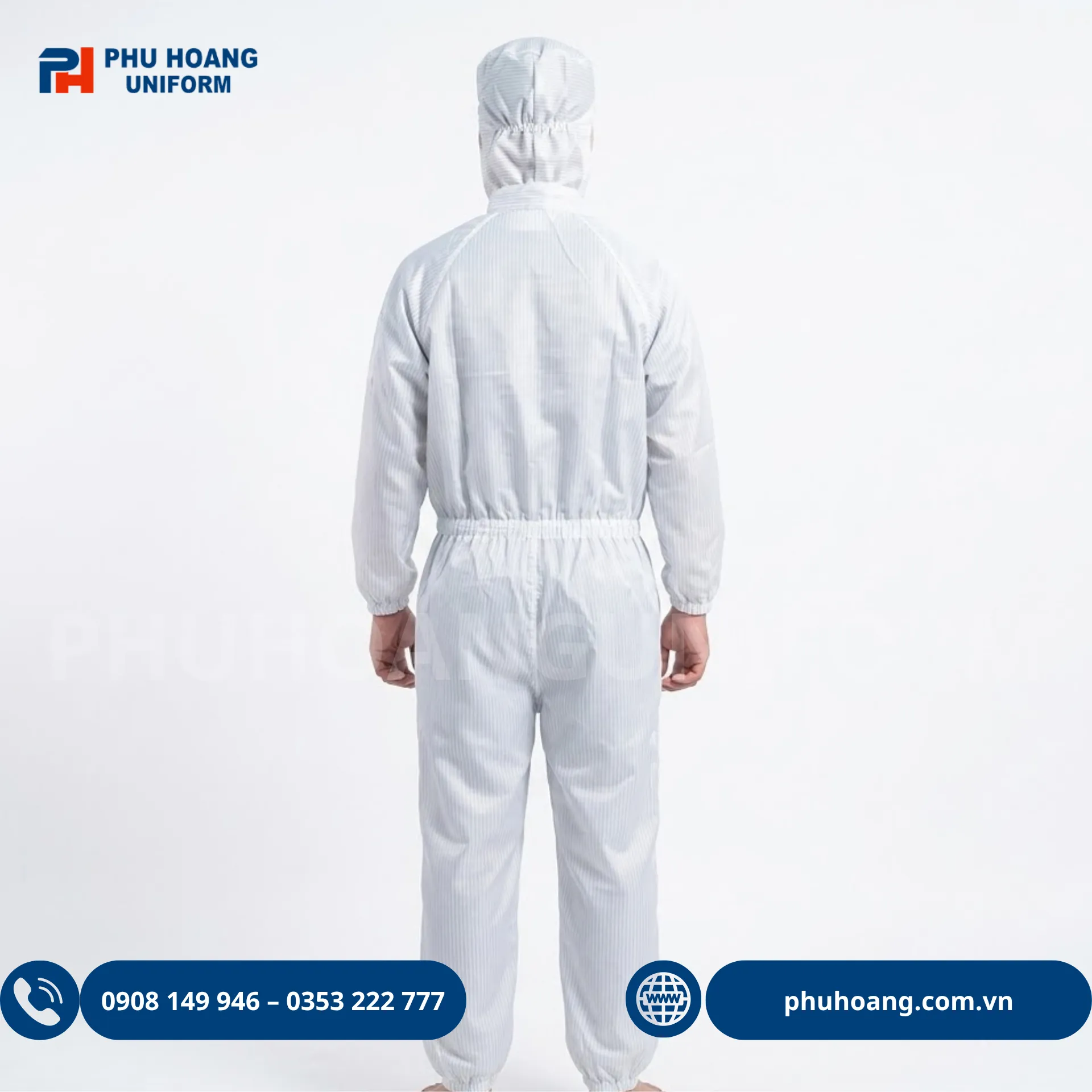 do-chong-tinh-dien-ao-lien-quan-mau-trang (3) Đồ chống tĩnh điện áo liền quần màu trắng, thiết kế chuyên dụng, gọn gàng, phù hợp môi trường sản xuất điện tử và phòng sạch.