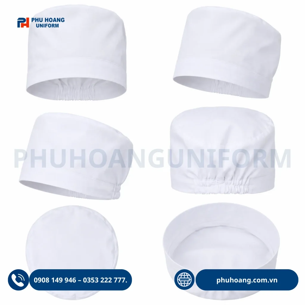 Nón bác sĩ đồng phục màu trắng Nón bác sĩ đồng phục màu trắng, thiết kế gọn gàng, chuyên nghiệp, phù hợp cho bệnh viện, phòng khám và cơ sở y tế.